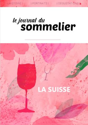 Illustration temporaire de la couverture du livre sur le vignoble suisse du journal du sommelier